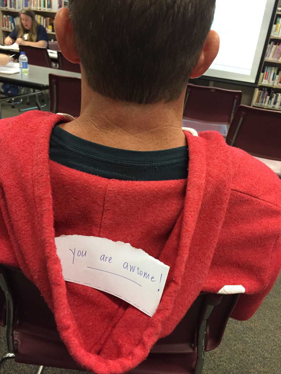 HumbleISD_InAth's tweet photo. More Scavenger hunt madness! Messages of positivity and support.... #CLCfirstweekback team16 https://t.co/Wo86MgcXum