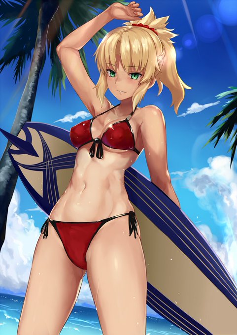 モードレッド水着完成する
 #FateGO #FGO 