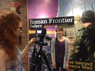 THe_YOUTH_PANEL's tweet photo. Back in action! Filming our responses about the #Roman Frontier Gallery in #TullieHouse #Carlisle https://t.co/d6fv6QDncG
