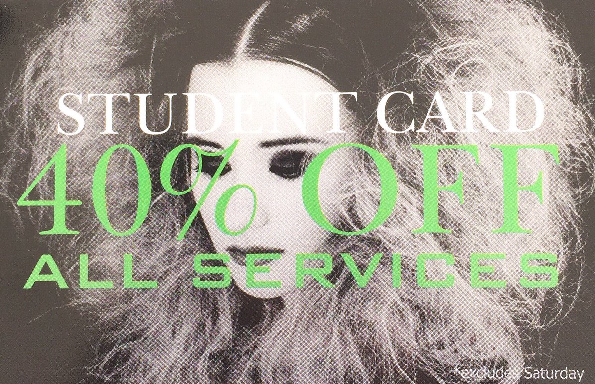 cascalhair's tweet image. Students now receive 40% off all services (excluding Sat) Give us a call on 0131 555 2040 💁🏼😊