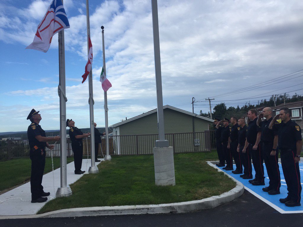 townofparadise's tweet photo. The flags are raised at Paradise No 8 and the new fire hall for the Town is now operational! https://t.co/TCknROmooG