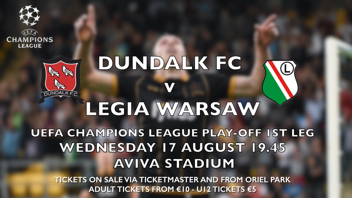 RT for your chance to win 2 Premium Level tickets for <a href="/DundalkFC/">Dundalk FC</a>'s huge #UCL game tomorrow! bit.ly/2baLkdI