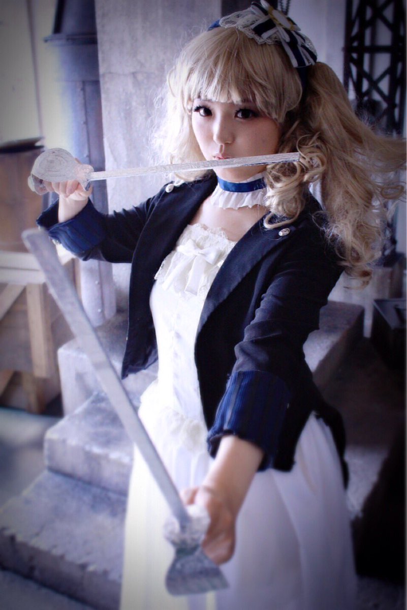 シルバー/レッド 黒執事 エリザベス 豪華客船 コスプレ衣装