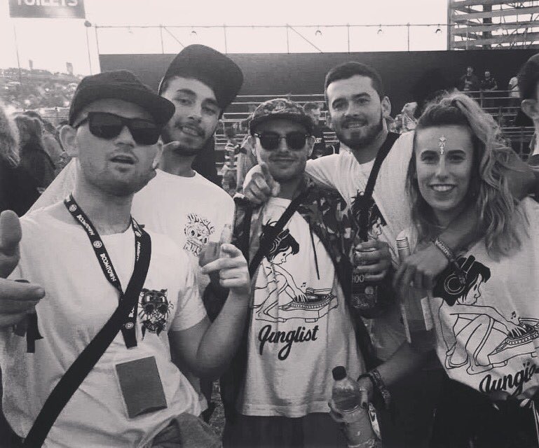 Concrete Junglists Crew holding it down at Boomtown