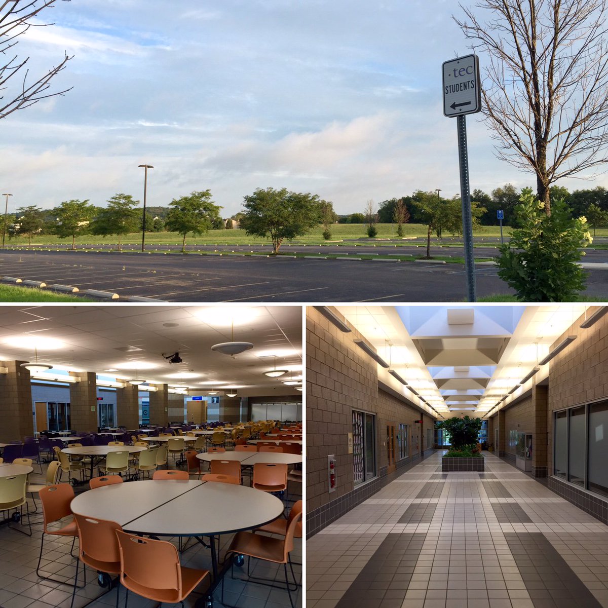 CTEC_HS's tweet photo. These empty spaces will be full of students tomorrow at this time! Can't wait to welcome them back! #choosectec https://t.co/ITkg48yUfX