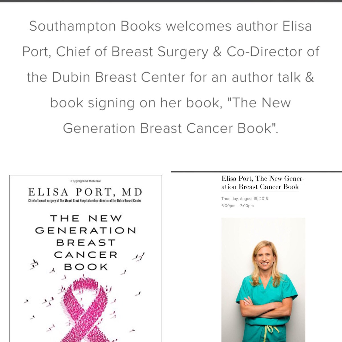 Please stop by if you can! Southampton books, thurs aug 18, 6 pm.