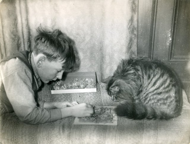 archivesplus's tweet photo. From "when we were young" by Paul Graney - another for the interactive exhibition #cat #jigsaw #photography #graney https://t.co/8sASK399yD
