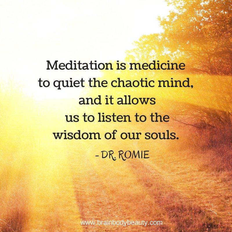 DrRomie's tweet photo. #Meditation is medicine quiet the chaotic mind and it allows us to listen to the wisdom of our souls. #Mindfulness https://t.co/r8gmuXZKsE