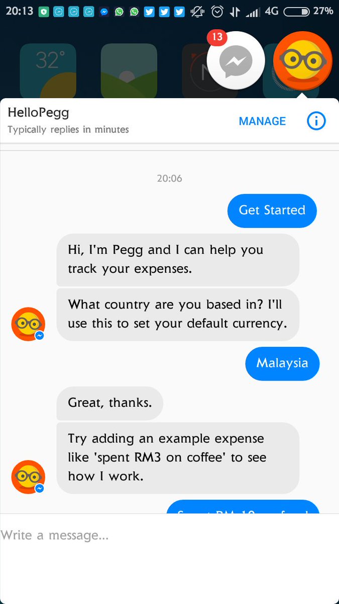 thatchindian's tweet image. Mind Blowing! This could be your new #bizadmin. Try it now hellopegg.io #IoT #bots #smallbiz