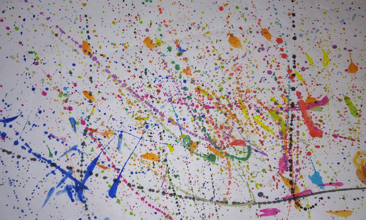 Abstract painting by my 8 year old son... Am in tears!