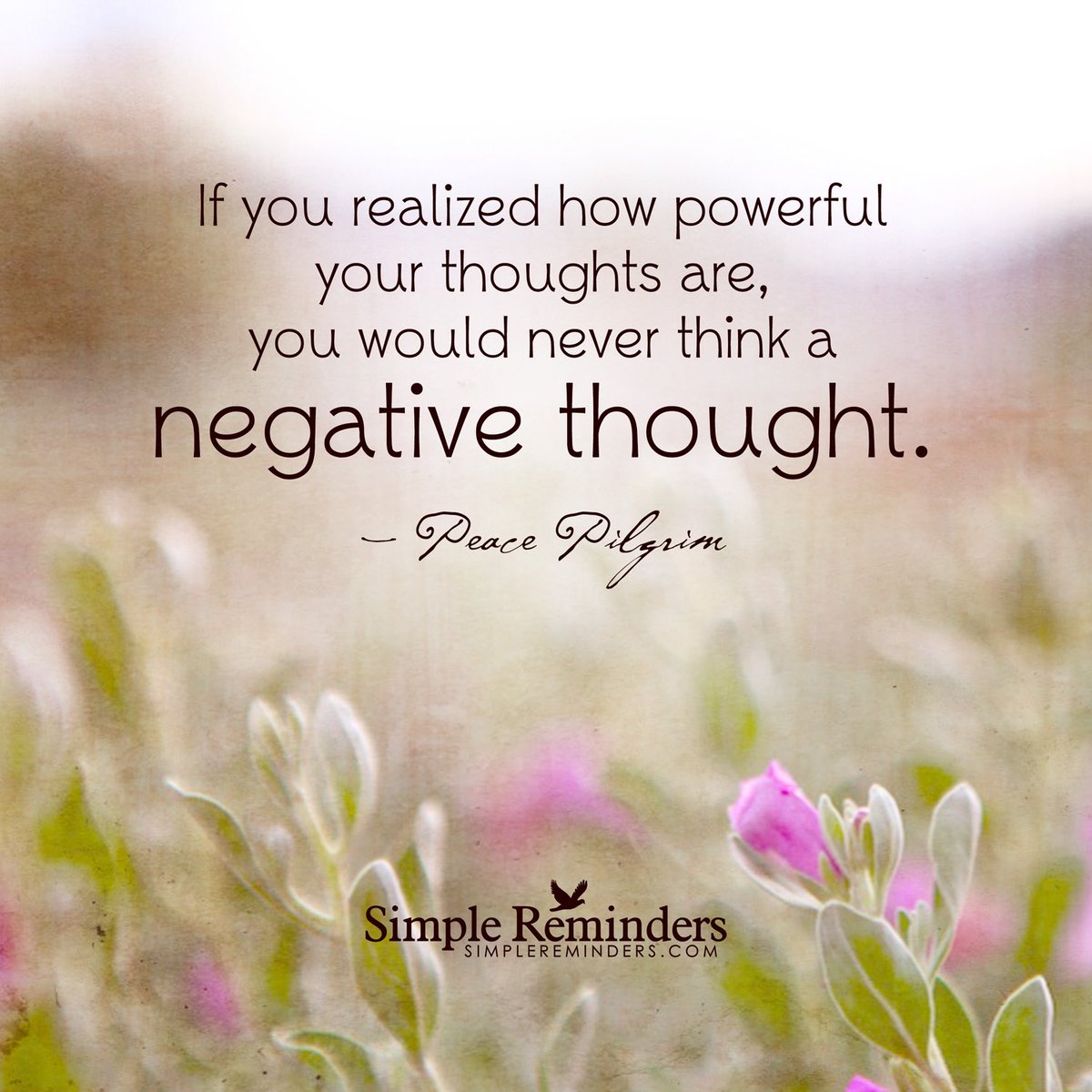 #GrowthHacking If you realized how powerful your thoughts are you would never have another negative thought.