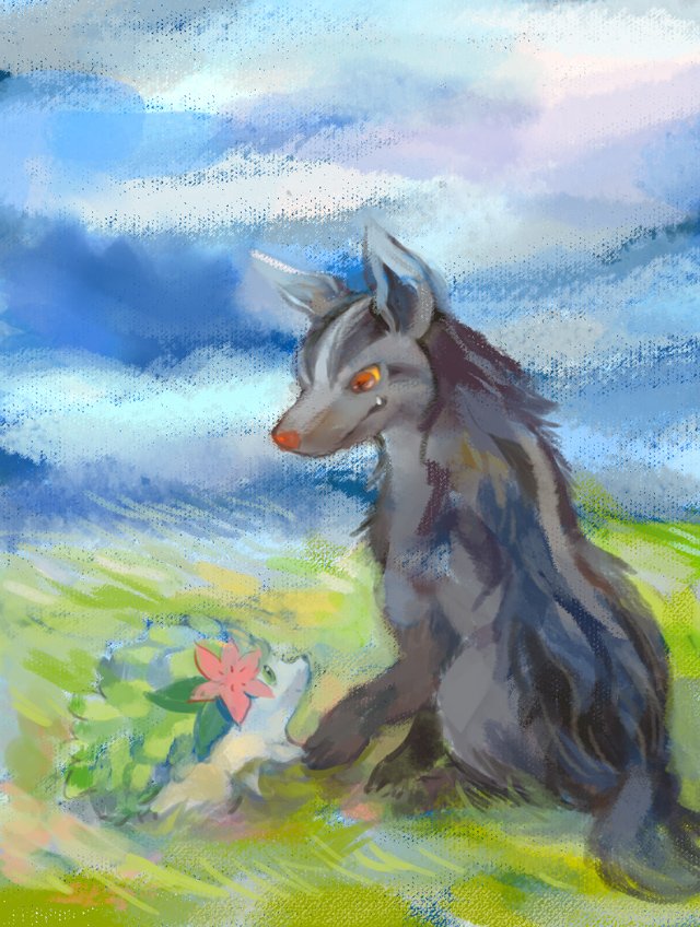 ポケモン「次はどこへ行きましょうか、お嬢さん #ポケモン版深夜の真剣お絵描き60分一本勝負」|どーのイラスト