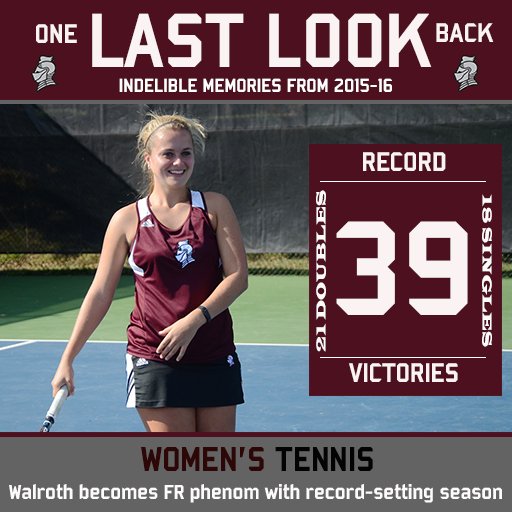BUKnights's tweet photo. LAST LOOK, Part 6 | "Impact freshman" doesn't quite cover it when it comes to record-setting Maggie Walroth. https://t.co/jlMEpU8ibt