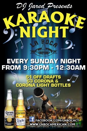 How about coming for dinner and staying for karaoke?