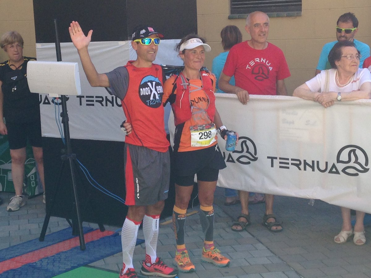 Tina Bes i Toti Bes els campions de la cursa #39k #trailmoixero #bagastyle #cursesmuntanya @totibes @BesTinabes