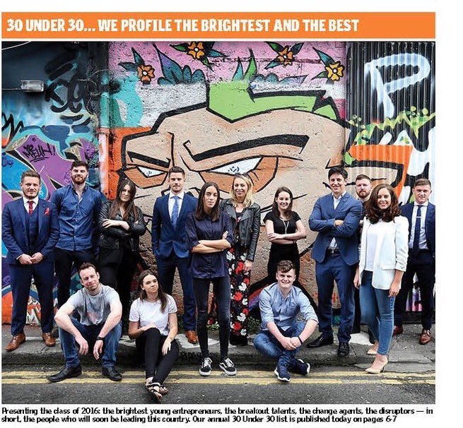 TheHarryMcC's tweet photo. Proud to be named first on the @Independent_ie 30 Under 30 list for 2016! Alongside some truly amazing people! 😆👍 https://t.co/SBgdJljzcZ