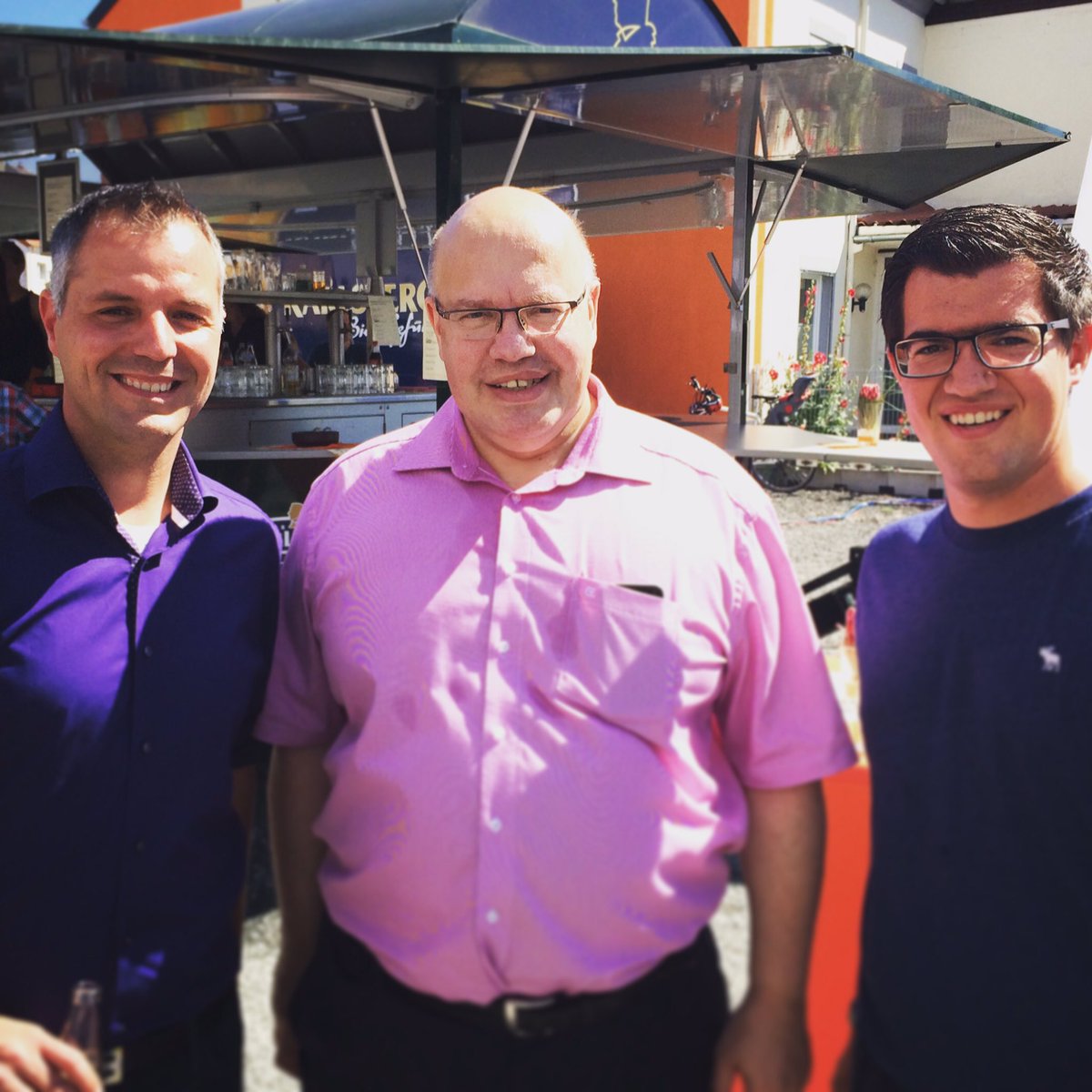 Mit <a href="/peteraltmaier/">Peter Altmaier</a> und Heiko Moutty im Bürgermeister-Wahlkampf unterwegs #cdu