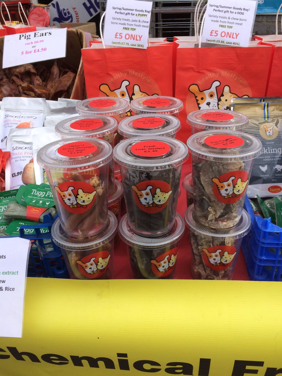 BS4Market's tweet photo. Dog owners; we have a great stall selling dog treats, food &amp; accessories at the market today #totterdown #bristol https://t.co/HUc9oG9k3p
