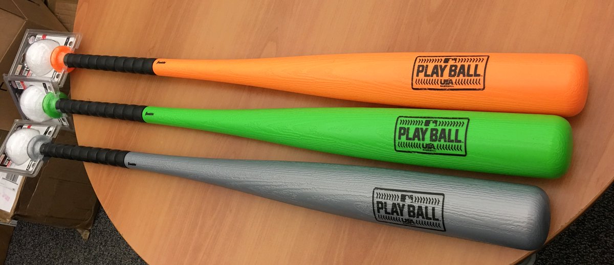 PlayBall's tweet photo. Get out there and #PlayBall! Retweet for a chance to win this plastic bat and ball set from @FranklinSports. https://t.co/YoRtzfkgHa