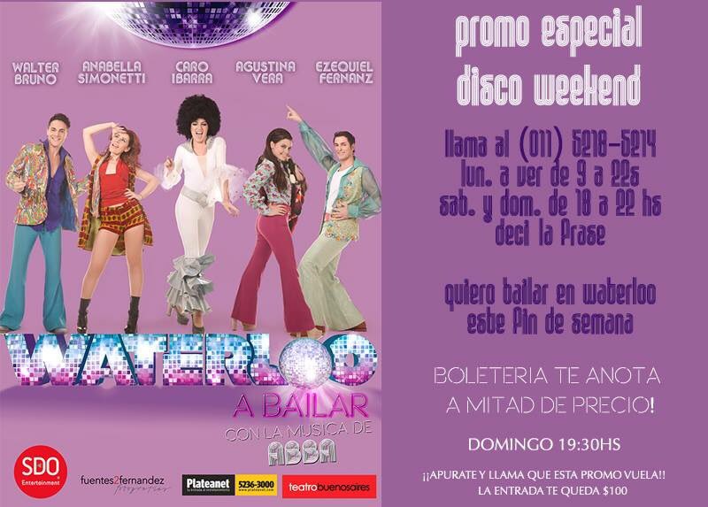 Quién viene hoy a bailar a #Waterloo ?! Encima con esta super promo!! Llame ya! Jaja