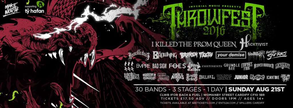 We are playing THROWFEST next Sunday and we are officially on the poster! Get our EP and shout some words!