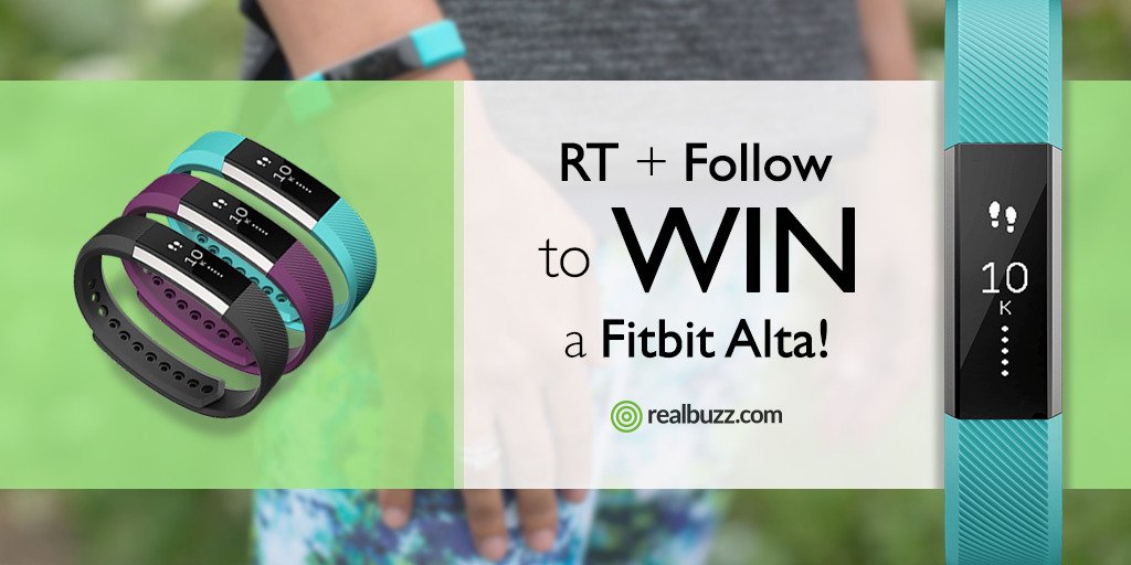 realbuzzcom's tweet photo. #Win our August #competition and get a Fitbit Alta. RT &amp; Follow to enter our #prize #giveaway #realbuzzFitbit https://t.co/nmkw9rmacG