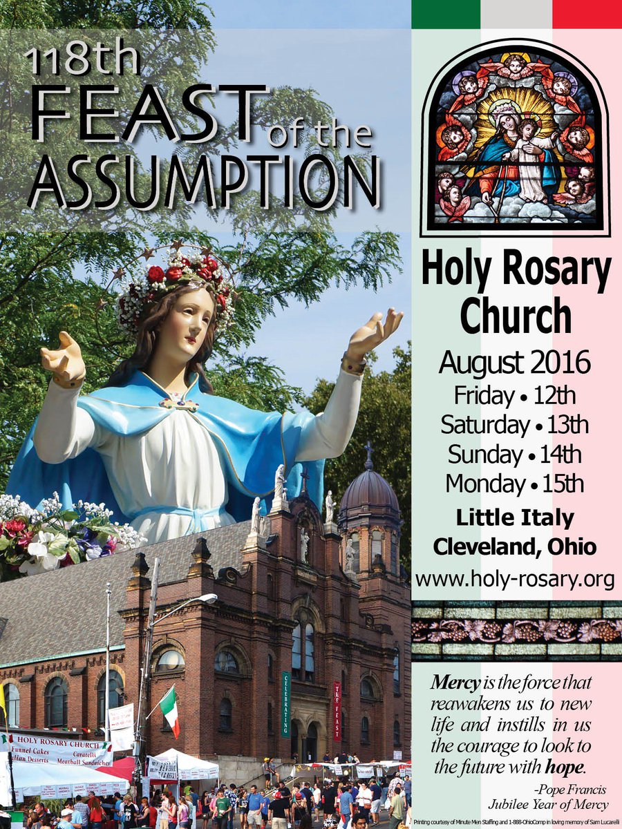 The Feast continues!
Sunday, Aug. 14 - noon to 11 pm 
Monday, Aug. 15 - noon to 11 pm