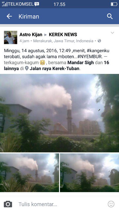 Lagi, kebocoran cerobong Pabrik @semenku membuat warga resah <a href="/walhinasional/">WALHI</a> <a href="/WalhiJatim/">WALHI Jawa Timur</a> @pakdekarwo1950 <a href="/komnasham/">HAM untuk Semua!</a>