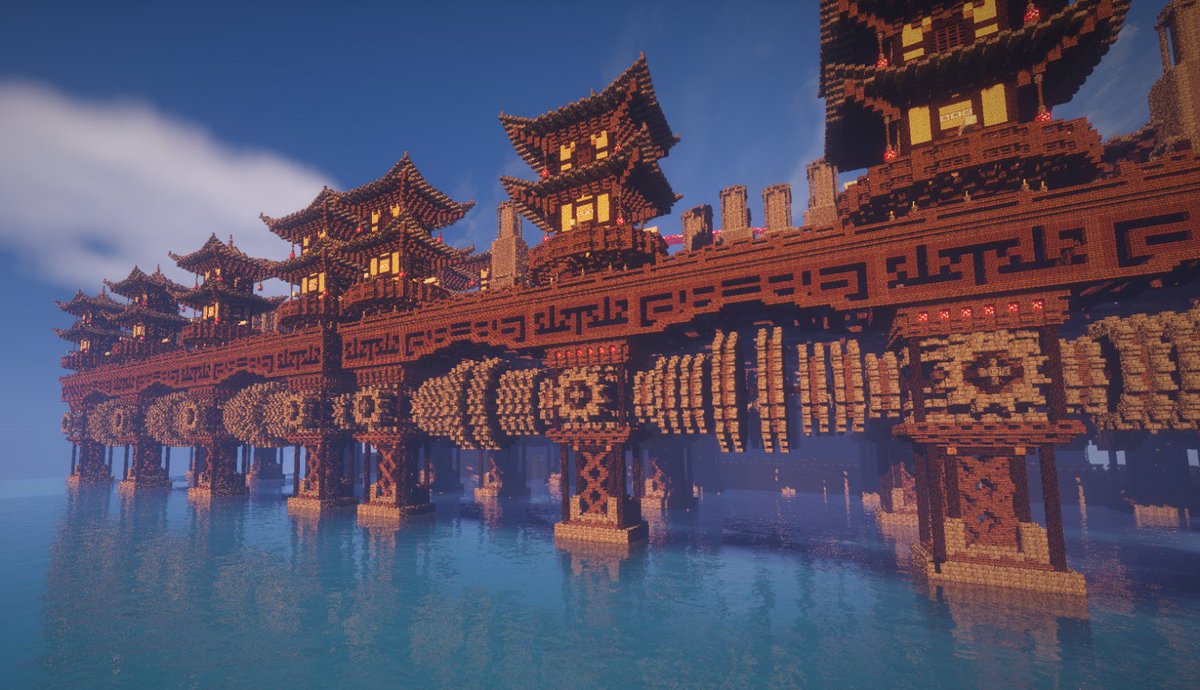 [Yuxing] Qin Empire － The Epic Map of water fortress 1.8／1.9／1.10 Minecraft Map