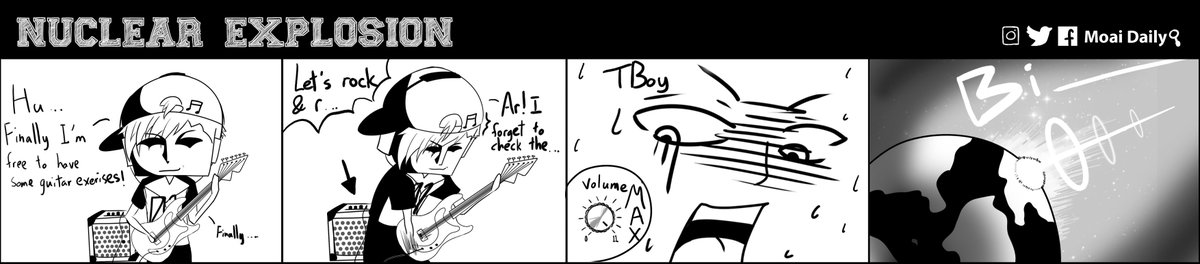 MoaiDaily's tweet photo. Never forgot to check your #equipment before #exercises unless you want to destroy the world!!
#Guitar #volume #Rock https://t.co/wp17PFIwCz