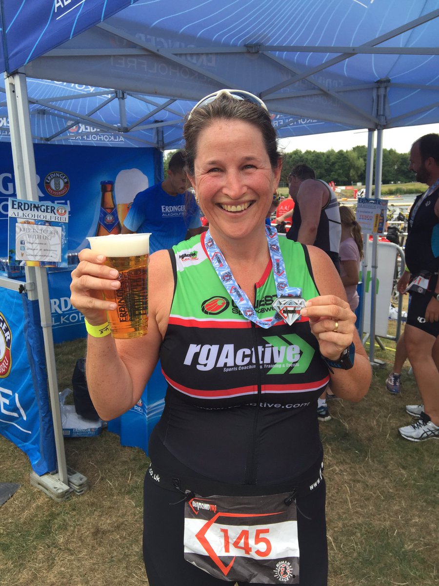 I did it I am a triathlete! Thanks to all @HumanRaceEvents and @RGA_RTLondon for huge support and fabulous day.