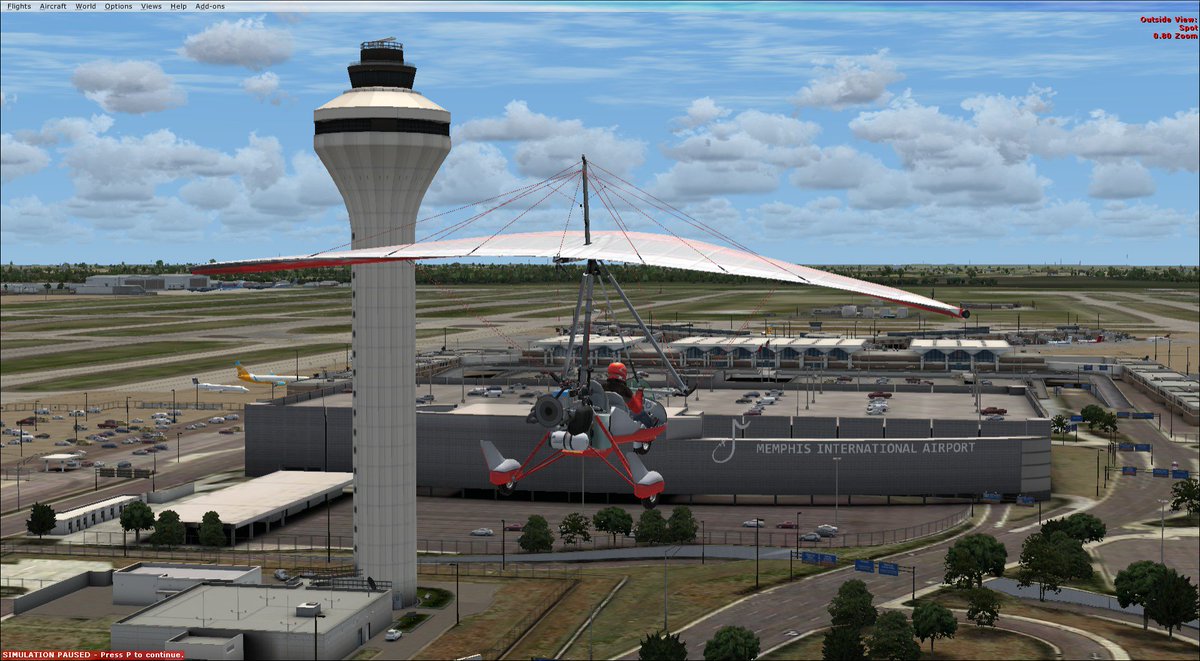 MrJinks64's tweet image. Touring #FSDreamteam's new #KMEM scenery for #FSX in the ultralight. The FAA would not approve.