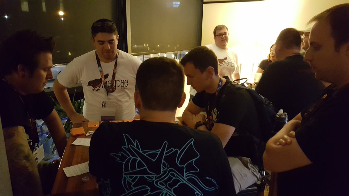MeridaeGames's tweet image. The Meridae Games meetup at #GenCon last week was a huge success. Thank you to everyone who attended!!
