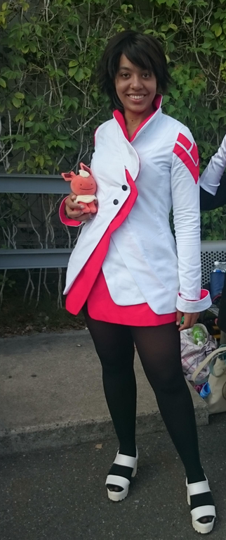 PokemonGoNews's tweet photo. u/Cactuar_Tamer is representing #TeamValor with some fantastic flare! Although, her Flareon looks pretty suspicious. https://t.co/npM0XGkn25