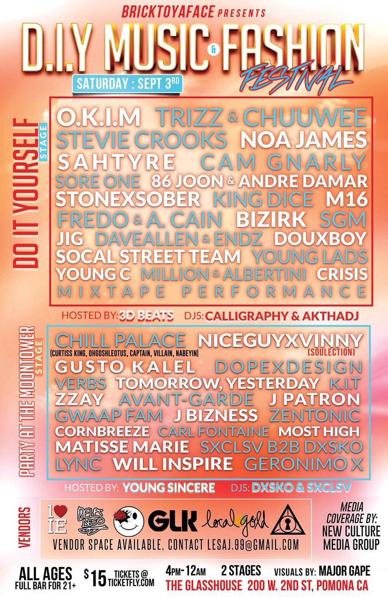 NoaJames's tweet photo. Sept 3rd! #DIYfest2016 vendors @1LOVEIE @DelaDeso @Beyond_Aware @glkclothingco vendor space available hit up @Lesa_J https://t.co/KjvnJ9main