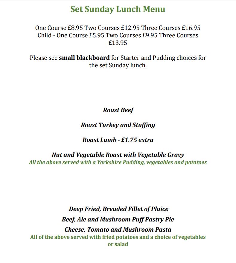 Join us this weekend for a delicious Sunday lunch. ow.ly/2AWr302lflq
