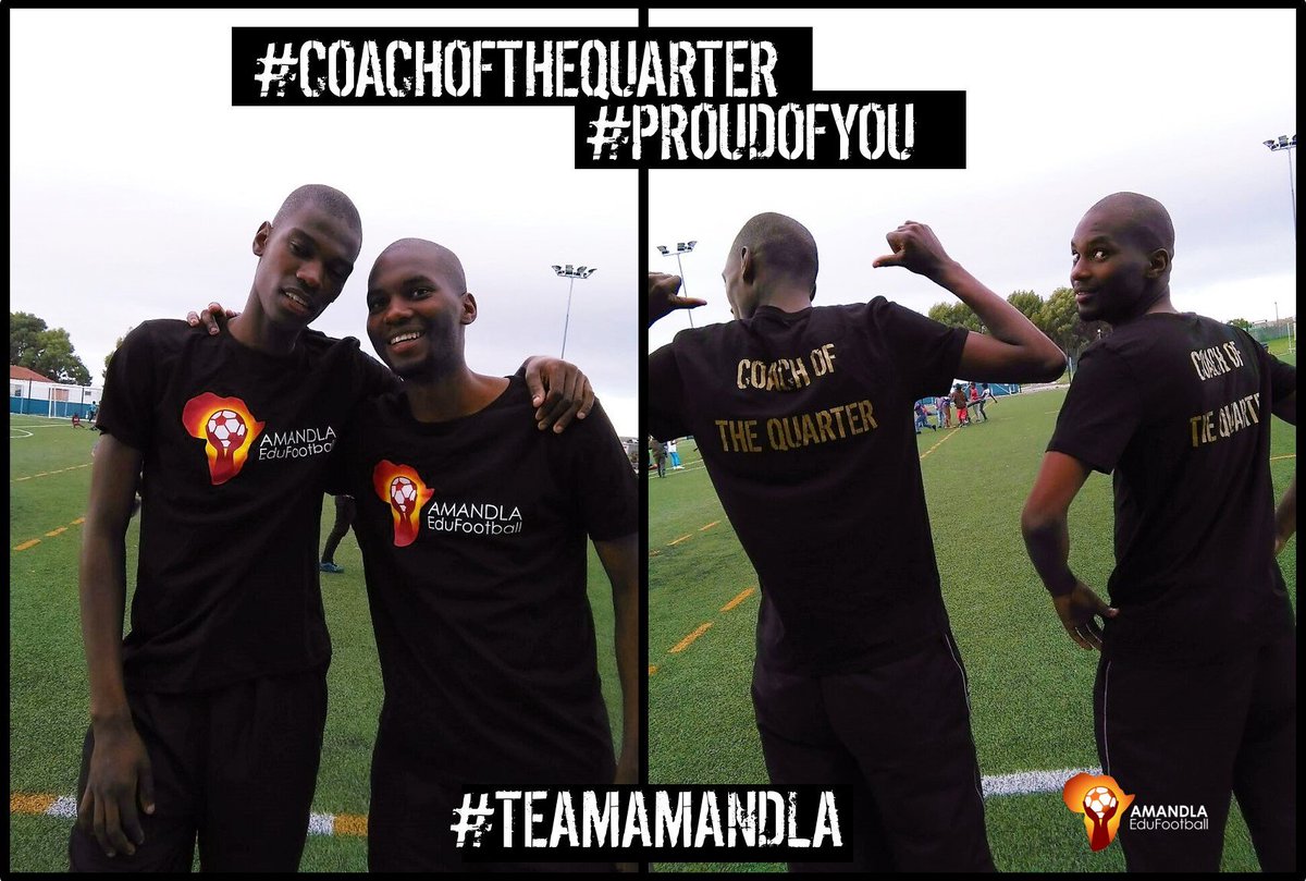 amandlaSE's tweet photo. Our Coaches of the Quarter @SafeHubGM Simphiwe & Aphelele! Thx for being such great role models #teamAMANDLA https://t.co/b9Uz8Rzb0e