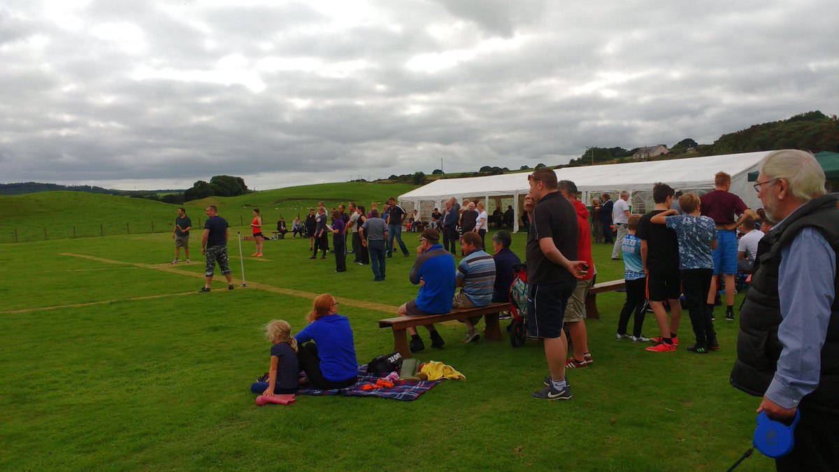 #NewLuce #CommunityConsultation enjoying a game of rounders #socialenterprise