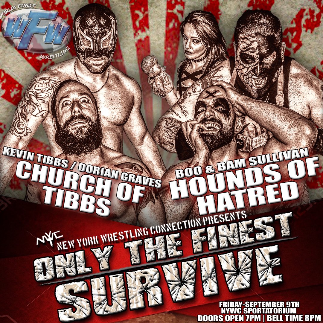 WFinestWrestlin's tweet photo. #FirstTime #ever #tagteam #wrestling #HoundsOfHatred #ChurchOfTibbs #worldsfinest #wrestling #fightnight #wfw https://t.co/WghXsGrk1d