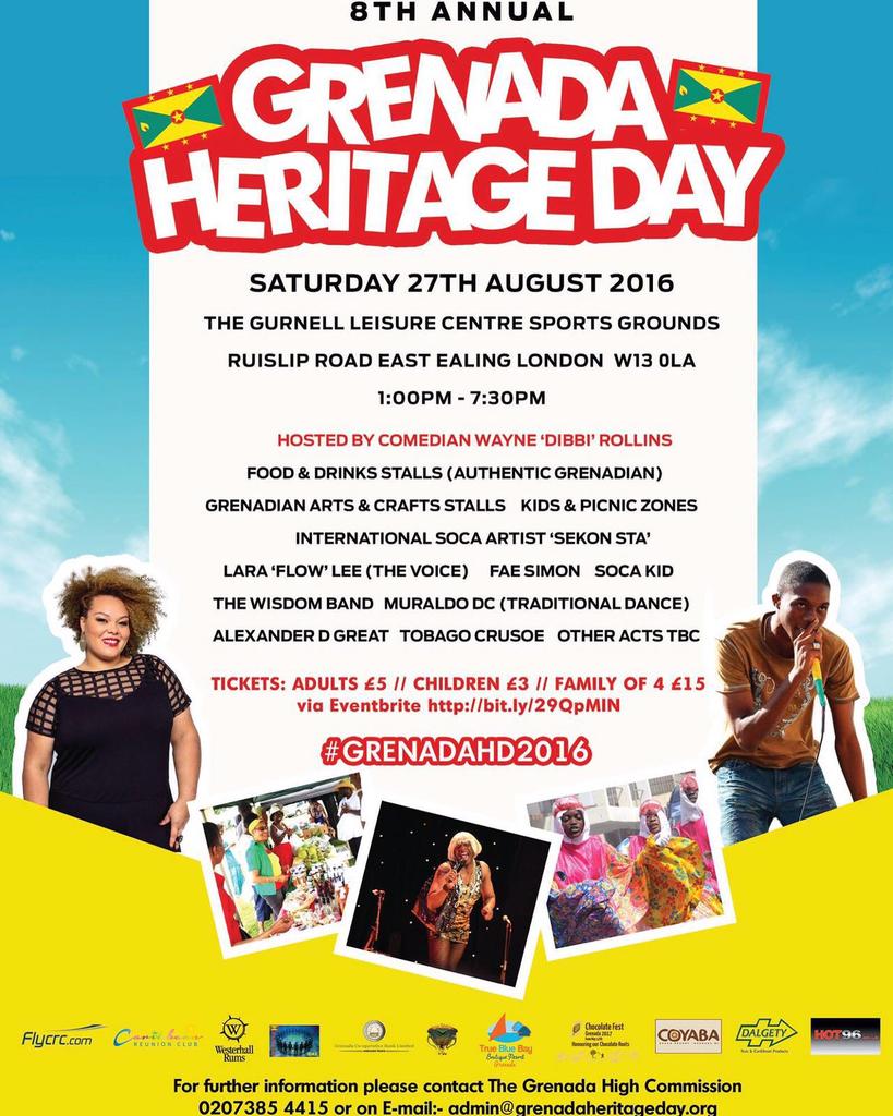 Grenada Heritage Day is approaching fast! Come along and get involved!