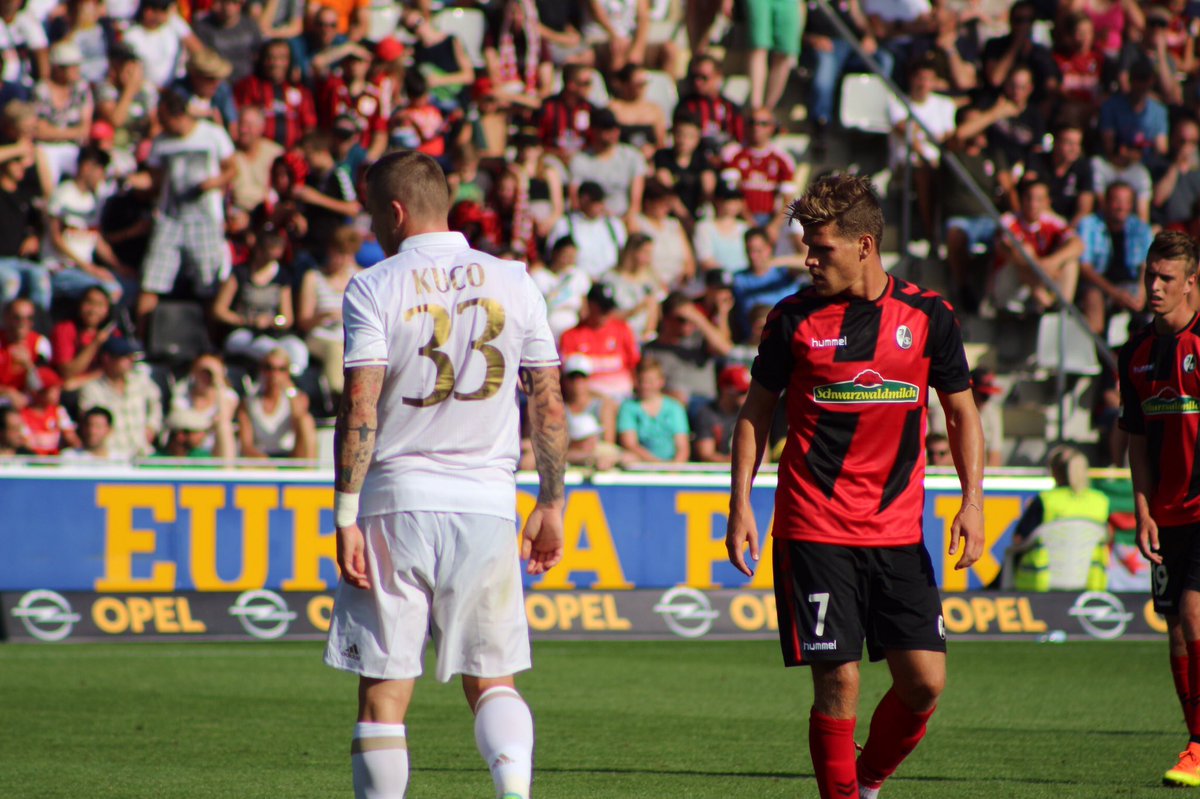 scfreiburg's tweet photo. Das Spiel ist aus! Trotz guter Leistung muss sich der #SCF mit 0:2 gegen @acmilan geschlagen geben #SCFACM https://t.co/Jp7HJtIpuG