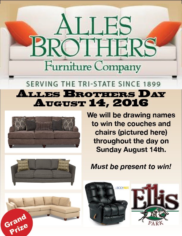 Ellis Park Racing Gaming On Twitter Win Furniture From Alles