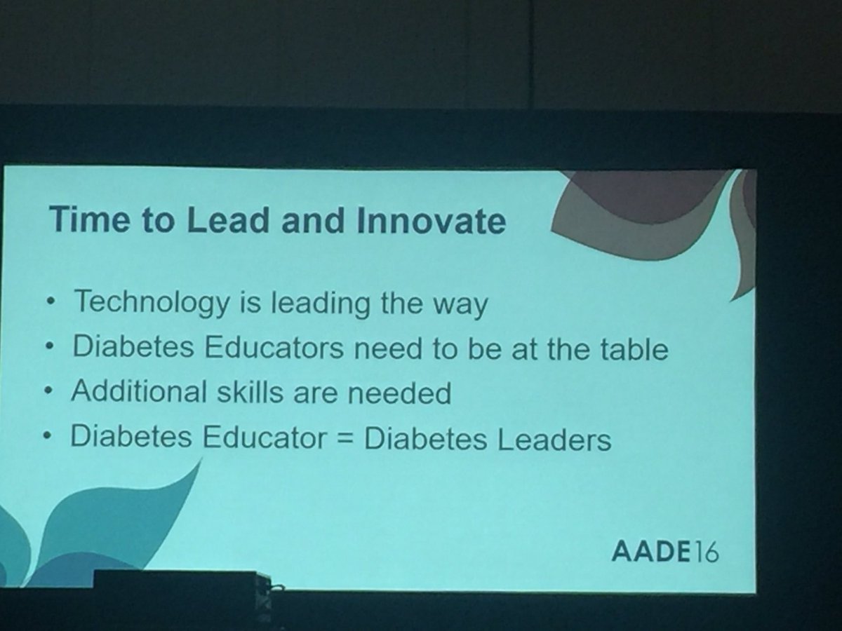 MelissaJoyRD's tweet image. Diabetes educators = Diabetes Leaders! per Laurel Fuqua #AADE16