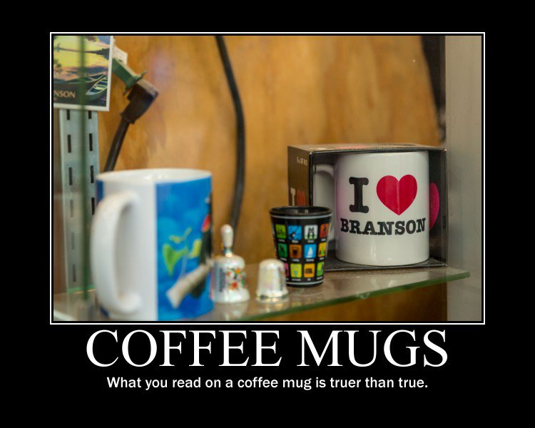 Pay attention to your coffee mug.

#ILoveBranson