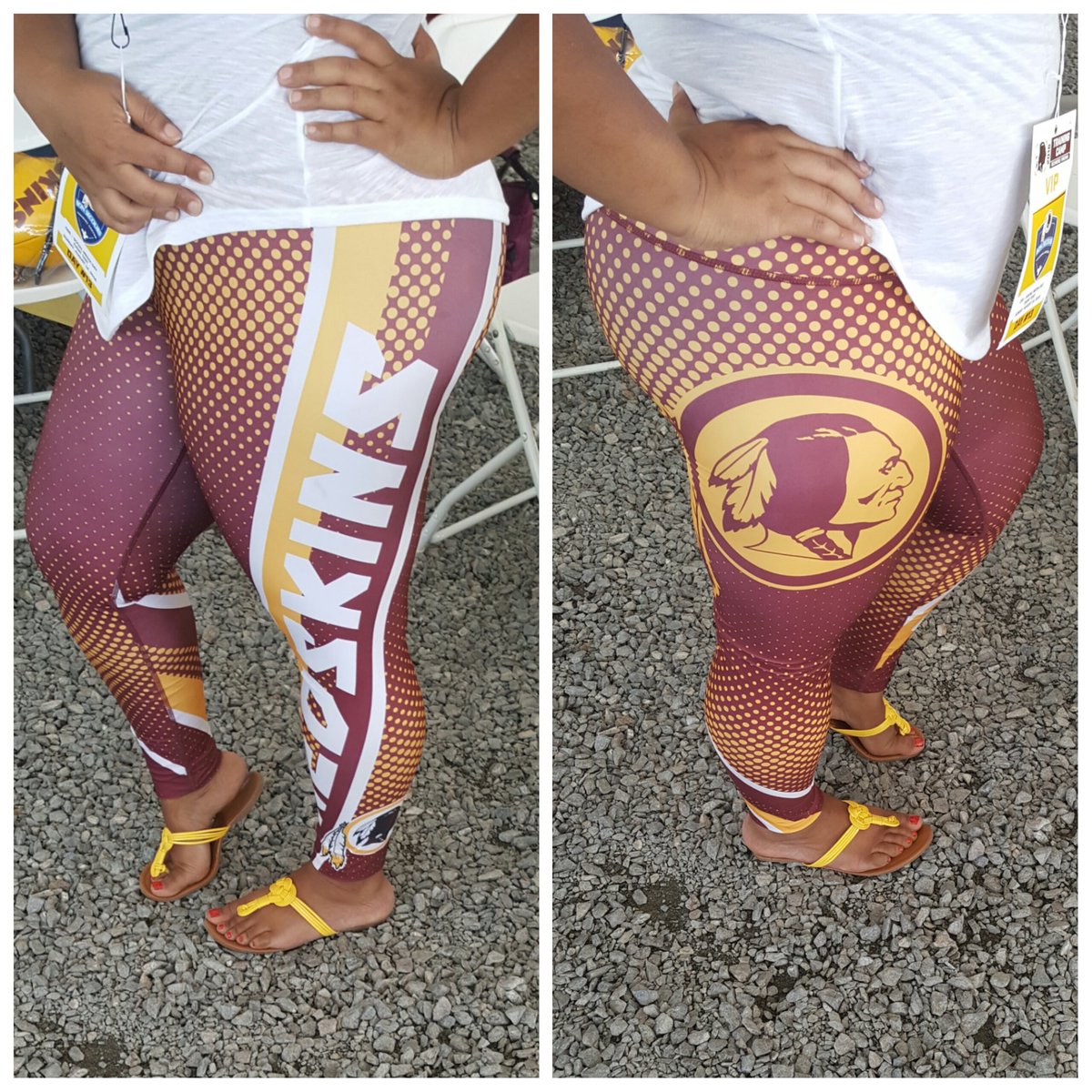 iSimplyKia's tweet photo. The #redskins leggings @Redskins @CSNRedskins #RedskinsSocialDay #skinscamp #redskinsrva #httr https://t.co/B6ZjxPKqBj