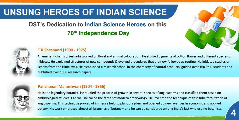 Remembering Dr T Sheshadri, Chemist and Dr P Maheshwari, Botanist <a href="/IndiaDST/">DSTIndia</a> <a href="/DBTIndia/">Department of Biotechnology</a> <a href="/CSIR_IND/">CSIR, India</a> <a href="/moesgoi/">MoES GoI</a> 🇮🇳🌹🇮🇳🌹🇮🇳🌹🇮🇳