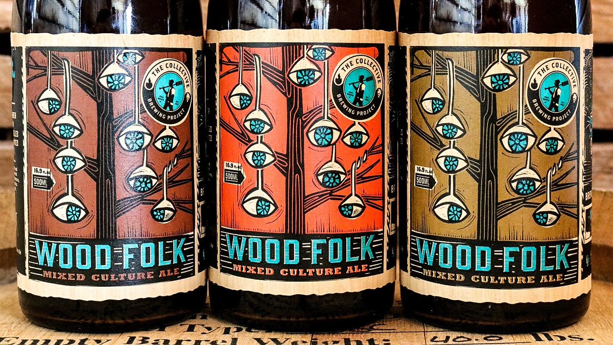 CBPTaproom's tweet photo. #WoodFolk bottles still available today, we're open 12-6PM. Come enjoy this cooler weather with some tasty beers! https://t.co/Ugdcg37Gma