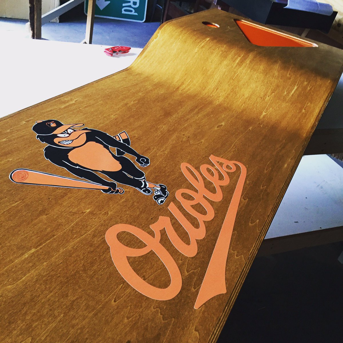 c5beerpong's tweet photo. Custom #Baltimore @orioles #beerping table. https://t.co/lg94y0NsQZ