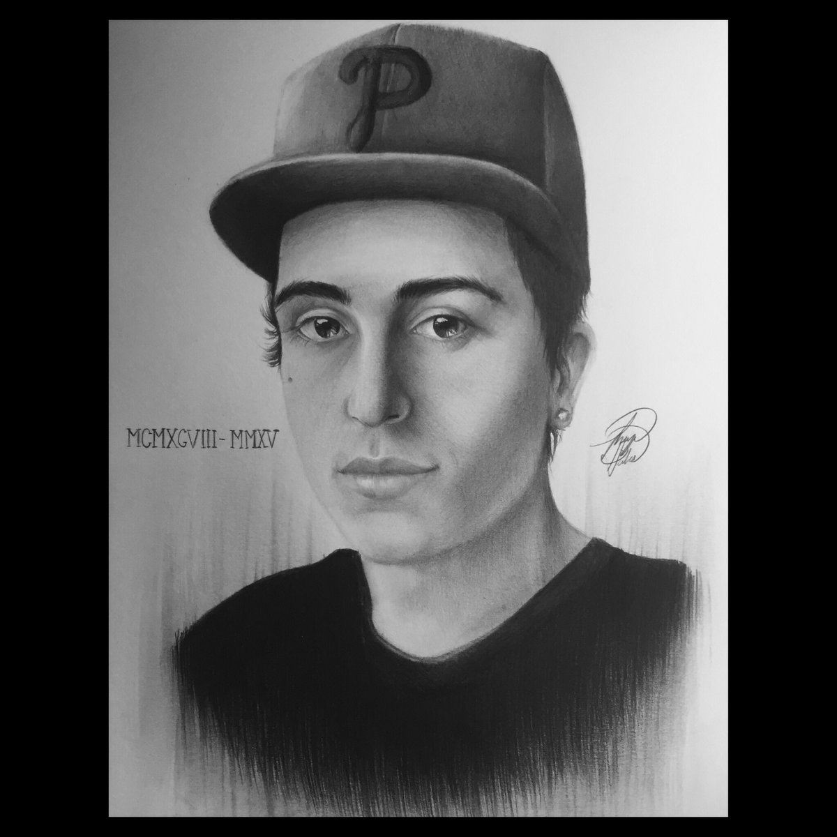 Skyesanimation_'s tweet photo. My drawing of Austin Ferrato. 1998-2015, rip - forever in our hearts/ heaven gained one amazing angel #art #artist https://t.co/fh9a0uwl3s