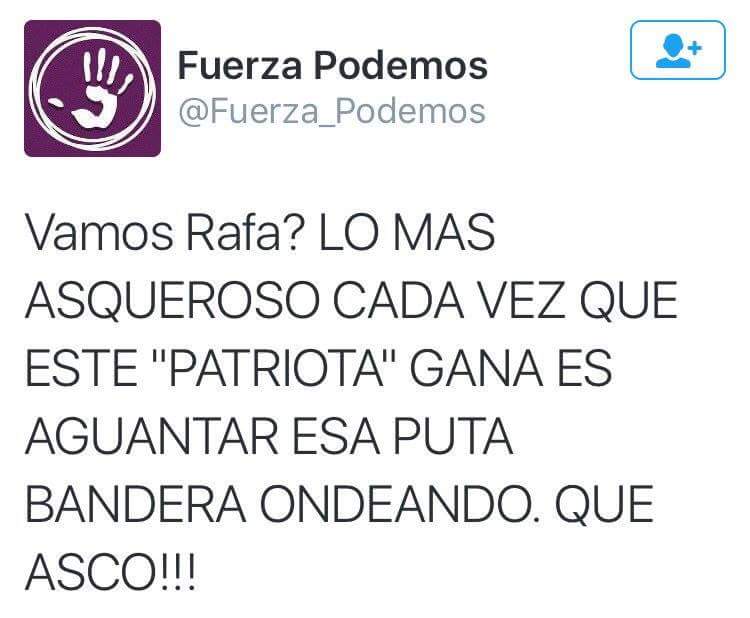 Porque tenemos que aguantar la aberraciónes de estos desgraciados. 
Fuera del país antiespañoles
Sobrais.